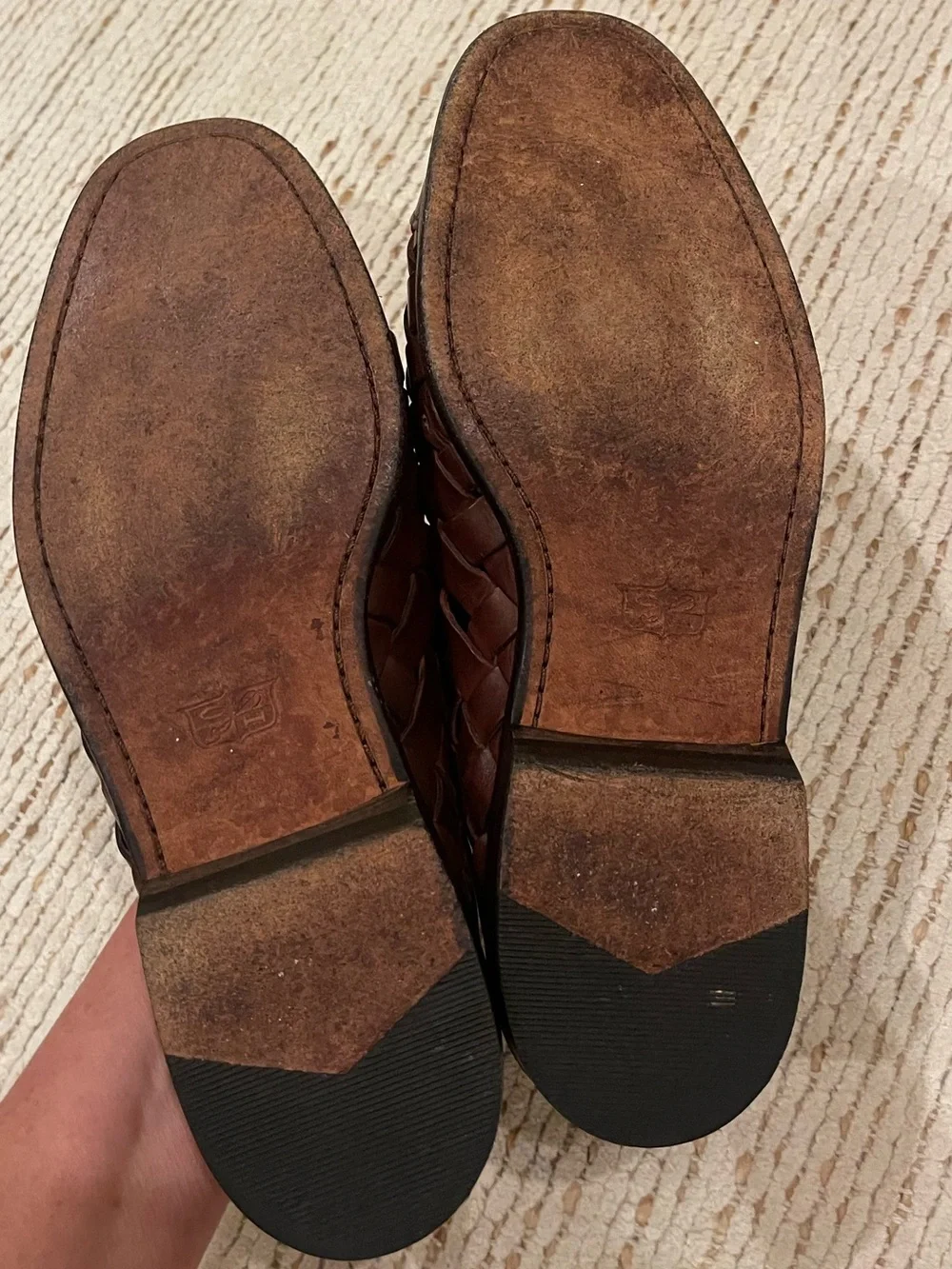 Cole Haan Bragano woven leather fisherman sandals